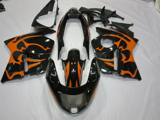 Aftermarket 1996-2007 Black and Orange Honda CBR1100XX Motorcycle Fairing