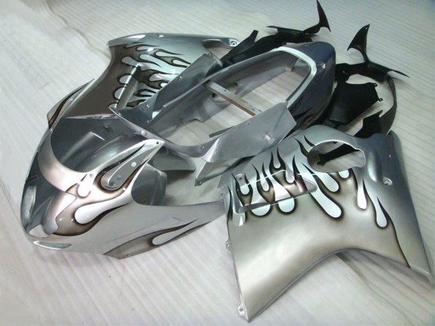 Aftermarket 1996-2007 Silver Flame Honda CBR1100XX Motorcycle Fairing