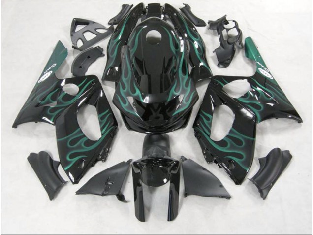 Aftermarket 1998-2007 Emerald Green Flame Yamaha YZF600 Motorcycle Fairing