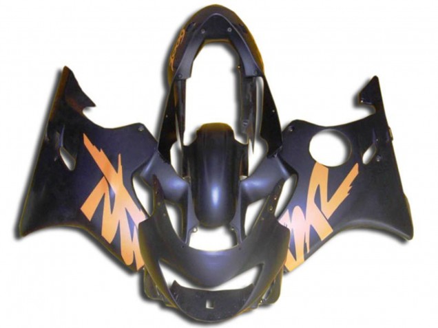 Aftermarket 1999-2000 Matte Black and Orange Honda CBR600 F4 Motorcycle Fairing