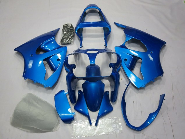 Aftermarket 2000-2002 Blue Kawasaki ZX6R Motorcycle Fairing