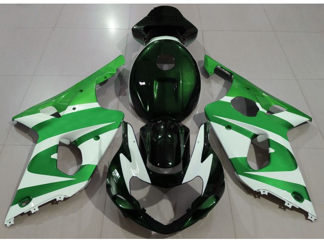 Aftermarket 2000-2002 Deep Green & Suzuki GSXR 1000 Motorcycle Fairing