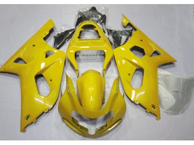 Aftermarket 2001-2003 Bright Yellow Suzuki GSXR 600-750 Motorcycle Fairing