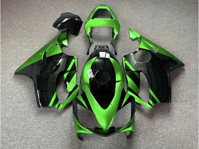 Aftermarket 2001-2003 Gloss Green and Black Honda CBR600 F4i Motorcycle Fairing