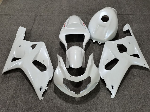 Aftermarket 2001-2003 Pearl White Red Suzuki GSXR 600-750 Motorcycle Fairing