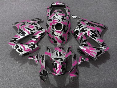 Aftermarket 2002-2012 Pink Camo Honda VFR800 Motorcycle Fairing