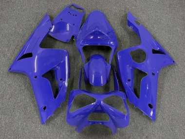 Aftermarket 2003-2004 Dark Blue Plain Kawasaki ZX6R Motorcycle Fairing