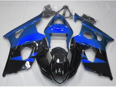 Aftermarket 2003-2004 Gloss Blue & Black Suzuki GSXR 1000 Motorcycle Fairing