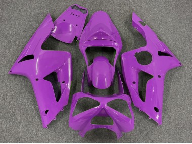 Aftermarket 2003-2004 Gloss Magenta Plain Kawasaki ZX6R Motorcycle Fairing