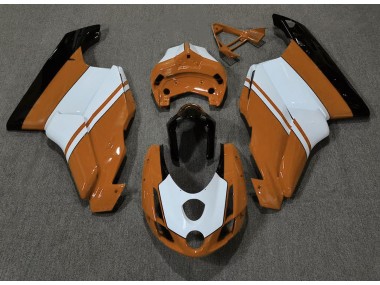 Aftermarket 2003-2004 Gloss Orange & White Ducati 749 999 Motorcycle Fairing