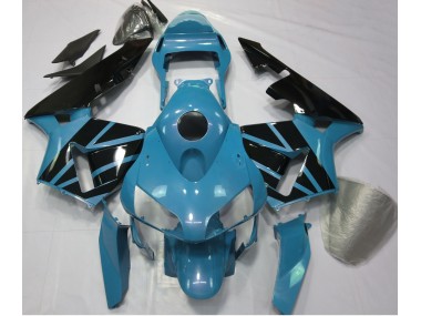 Aftermarket 2003-2004 Light Blue & Gloss Black Honda CBR600RR Motorcycle Fairing