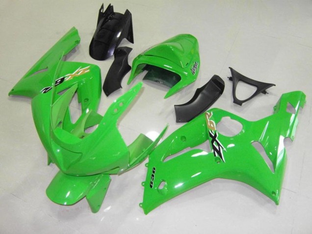 Aftermarket 2003-2004 Oem Style Green Kawasaki ZX6R Motorcycle Fairing