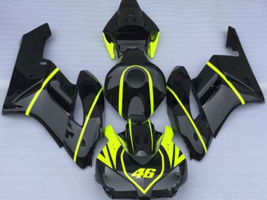 Aftermarket 2004-2005 All Black and High Viz Honda CBR1000RR Motorcycle Fairing