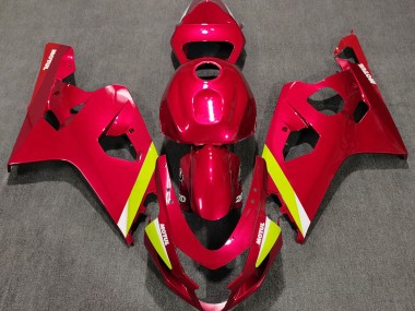 Aftermarket 2004-2005 Gloss Red Suzuki GSXR 600-750 Motorcycle Fairing