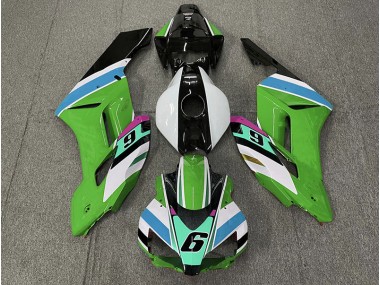 Aftermarket 2004-2005 Green 6 Honda CBR1000RR Motorcycle Fairing