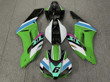 Aftermarket 2004-2005 Green 6 Honda CBR1000RR Motorcycle Fairing