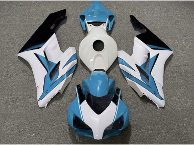 Aftermarket 2004-2005 Light Blue White and Black Gloss Honda CBR1000RR Motorcycle Fairing