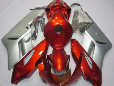 Aftermarket 2004-2005 Red Silver Honda CBR1000RR Motorcycle Fairing