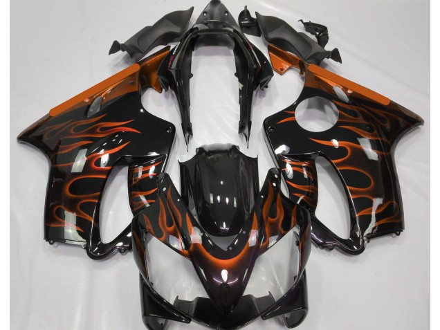 Aftermarket 2004-2007 Orange Flame Honda CBR600 F4i Motorcycle Fairing