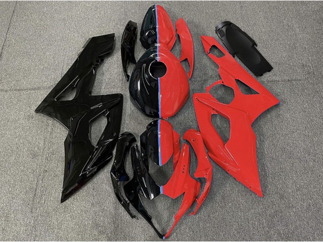 Aftermarket 2005-2006 Black and Red Suzuki GSXR 1000 Motorcycle Fairing