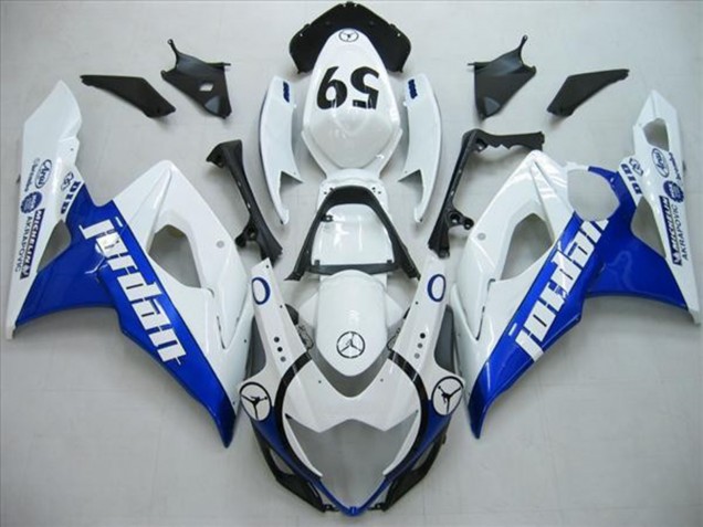 Aftermarket 2005-2006 Blue Jordan Suzuki GSXR 1000 Motorcycle Fairing