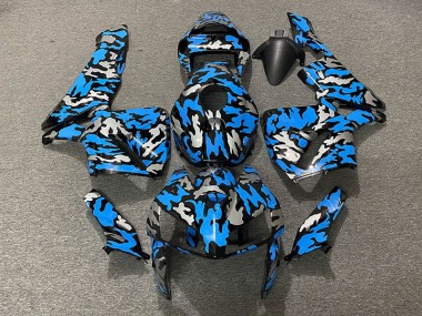 Aftermarket 2005-2006 Camo & BLUE Honda CBR600RR Motorcycle Fairing