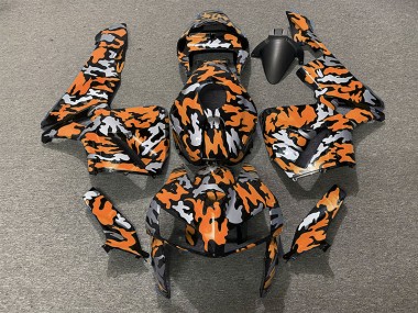 Aftermarket 2005-2006 Camo & ORANGE Honda CBR600RR Motorcycle Fairing