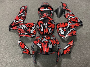 Aftermarket 2005-2006 Camo & RED Honda CBR600RR Motorcycle Fairing