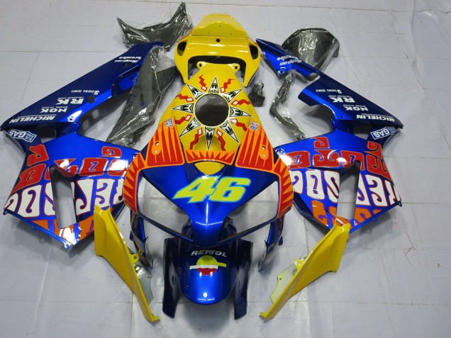 Aftermarket 2005-2006 Custom Blue Rossi Honda CBR600RR Motorcycle Fairing