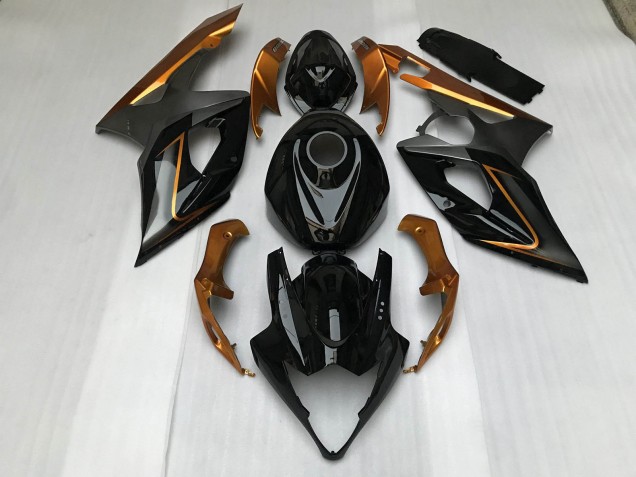 Aftermarket 2005-2006 Gloss Black & Bronze Suzuki GSXR 1000 Motorcycle Fairing