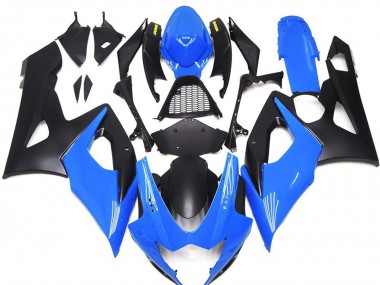 Aftermarket 2005-2006 Gloss Blue with Yellow Suzuki GSXR 1000 Motorcycle Fairing