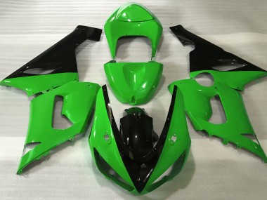 Aftermarket 2005-2006 Gloss Green & Black Kawasaki ZX6R Motorcycle Fairing