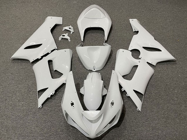 Aftermarket 2005-2006 Gloss White Kawasaki ZX6R Motorcycle Fairing