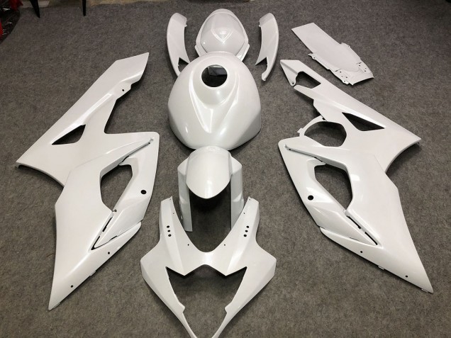 Aftermarket 2005-2006 Gloss White Plain Suzuki GSXR 1000 Motorcycle Fairing