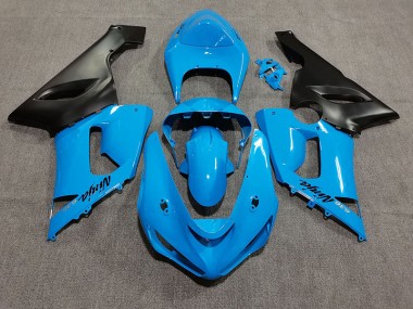 Aftermarket 2005-2006 Vibrant Blue Kawasaki ZX6R Motorcycle Fairing
