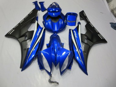 Aftermarket 2006-2007 Blue and Black Design Yamaha R6 Motorcycle Fairing
