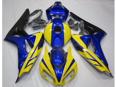 Aftermarket 2006-2007 Blue and Yellow Honda CBR1000RR Motorcycle Fairing