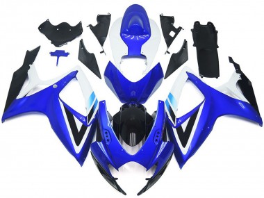 Aftermarket 2006-2007 Deep Blue and Light Blue OEM Style Suzuki GSXR 600-750 Motorcycle Fairing