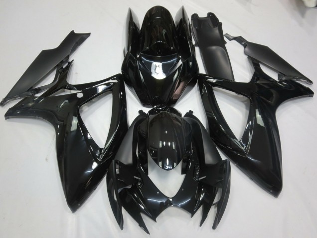 Aftermarket 2006-2007 Gloss Black Suzuki GSXR 600-750 Motorcycle Fairing