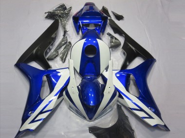 Aftermarket 2006-2007 Gloss Blue and White Honda CBR1000RR Motorcycle Fairing