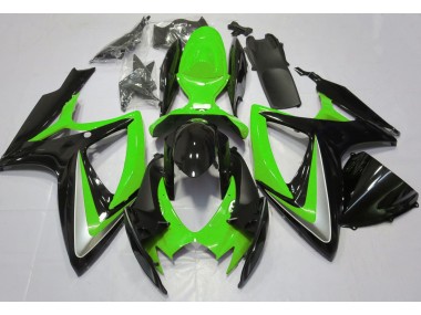 Aftermarket 2006-2007 Gloss Green Debadged Suzuki GSXR 600-750 Motorcycle Fairing