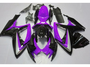 Aftermarket 2006-2007 Gloss Purple Debadged Suzuki GSXR 600-750 Motorcycle Fairing