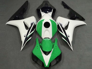 Aftermarket 2006-2007 Gloss White Green Black Honda CBR1000RR Motorcycle Fairing