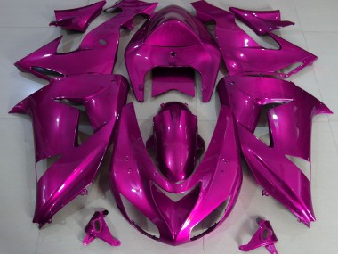 Aftermarket 2006-2007 Hot Pink Plain Kawasaki ZX10R Motorcycle Fairing