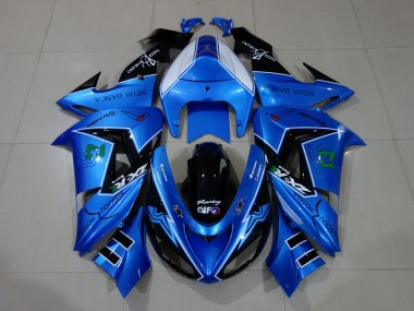 Aftermarket 2006-2007 Liquid Blue & Kawasaki ZX10R Motorcycle Fairing