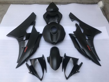 Aftermarket 2006-2007 Matte Black Plain Yamaha R6 Motorcycle Fairing