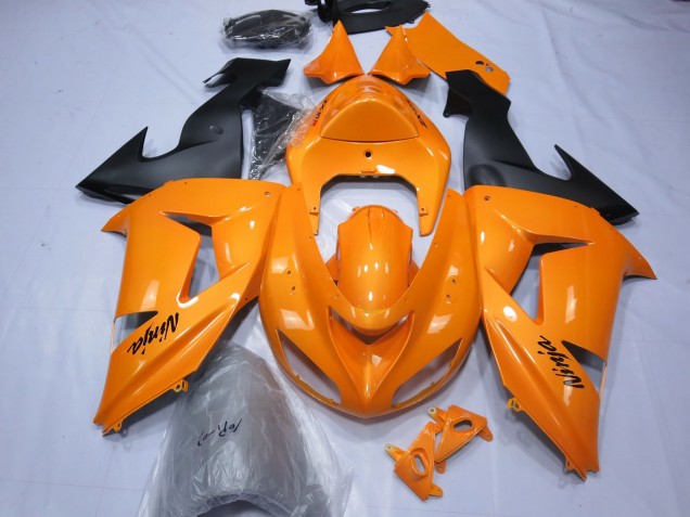 Aftermarket 2006-2007 Orange Kawasaki ZX10R Motorcycle Fairing