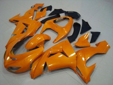 Aftermarket 2006-2007 Orange Plain Kawasaki ZX10R Motorcycle Fairing