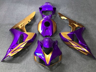 Aftermarket 2006-2007 Purple & Gold Honda CBR1000RR Motorcycle Fairing