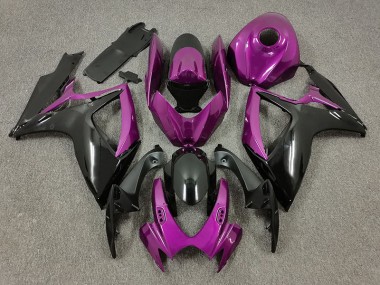 Aftermarket 2006-2007 Purple and Black Suzuki GSXR 600-750 Motorcycle Fairing